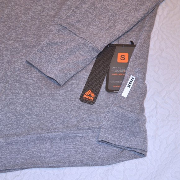 RBX Active V-Neck Long Sleeve Top with sheer back detail - Picture 11 of 11